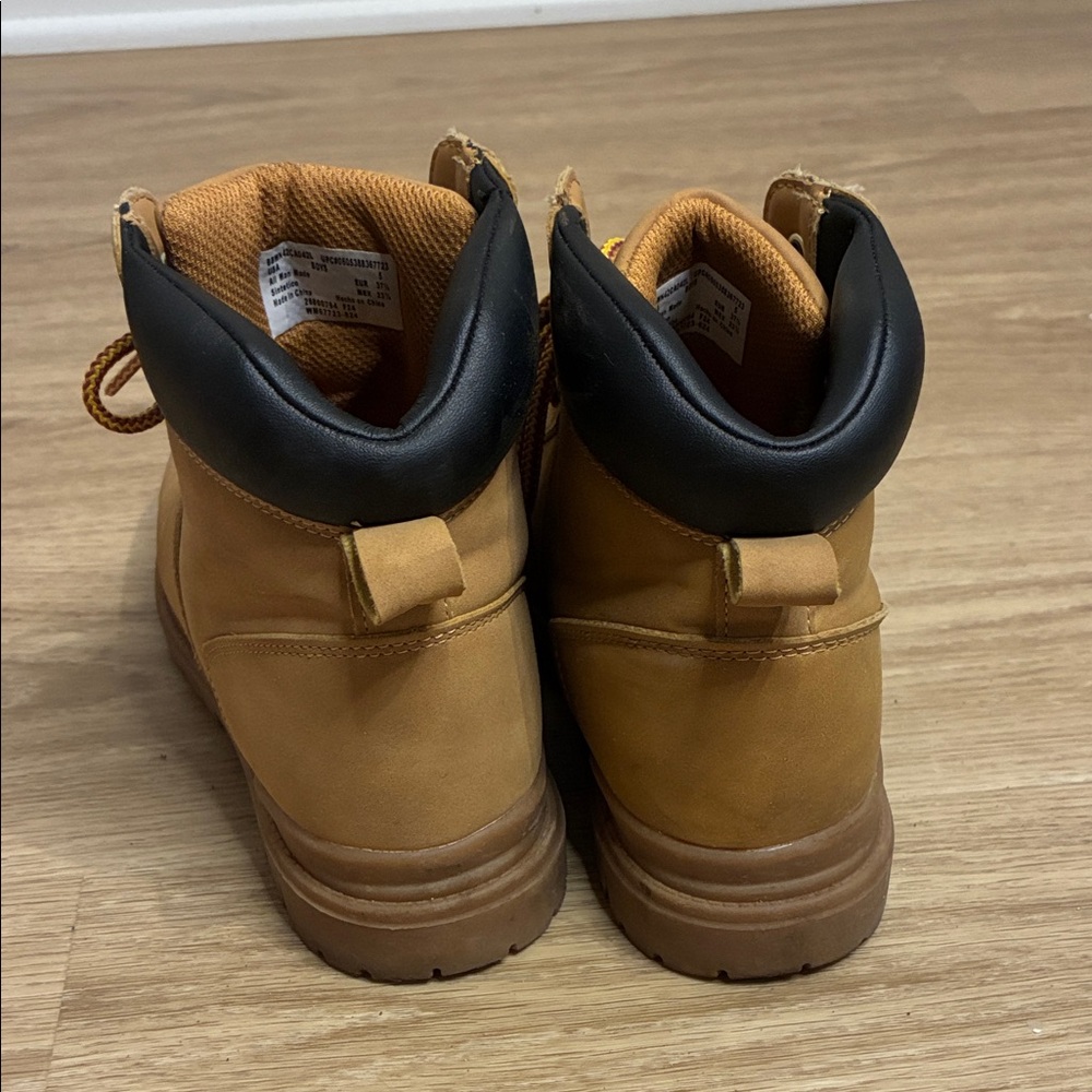 Tan Leather Lace-Up Boots - Boys 5 / Women’s 7ish - Picture 5 of 8